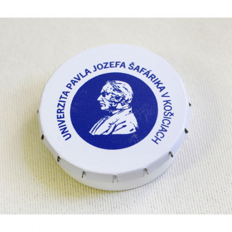 Cukríky mätové v okrúhlom kovovom obale