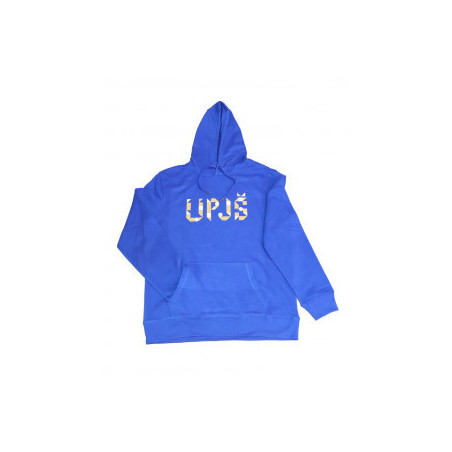 Mikina s kapucňou modrá unisex - veľkosť XL