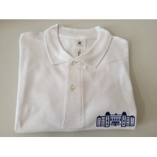 Unisex polokošeľa s logom Rektorátu UPJŠ biela Unisex polokošeľa s logom Rektorátu UPJŠ biela