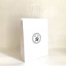 Papierová taška biela s logom Prírodovedeckej fakulty Papierová taška biela s logom Prírodovedeckej fakulty