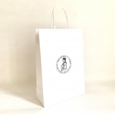 Papierová taška biela s logom Fakulty verejnej správy Papierová taška biela s logom Fakulty verejnej správy